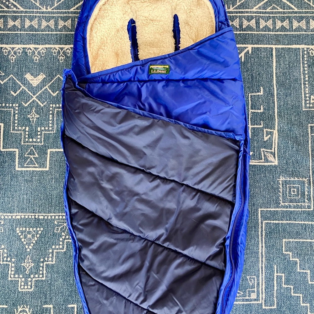 L.L. Bean Blue stroller bunting / stroller sleeping bag